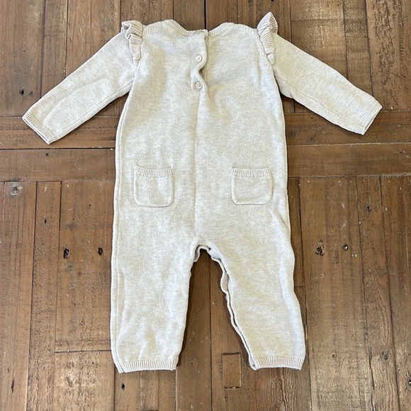 Janie and jack rose embroidered sweater romper - Picture 6 of 6